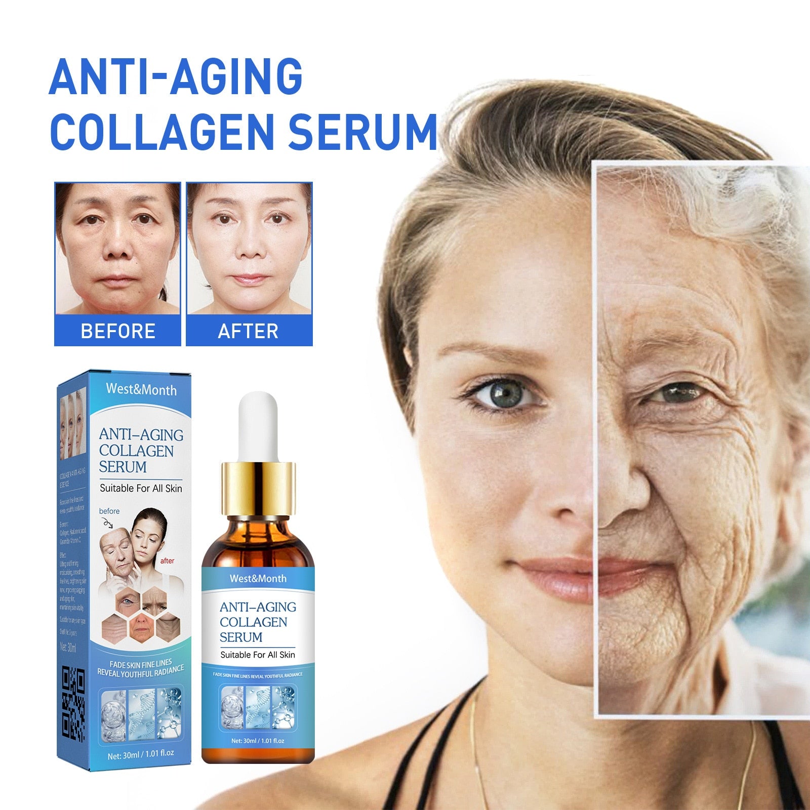 Collagen Fast Wrinkle Face Serum Lifting Firm – EveryDay Elegance